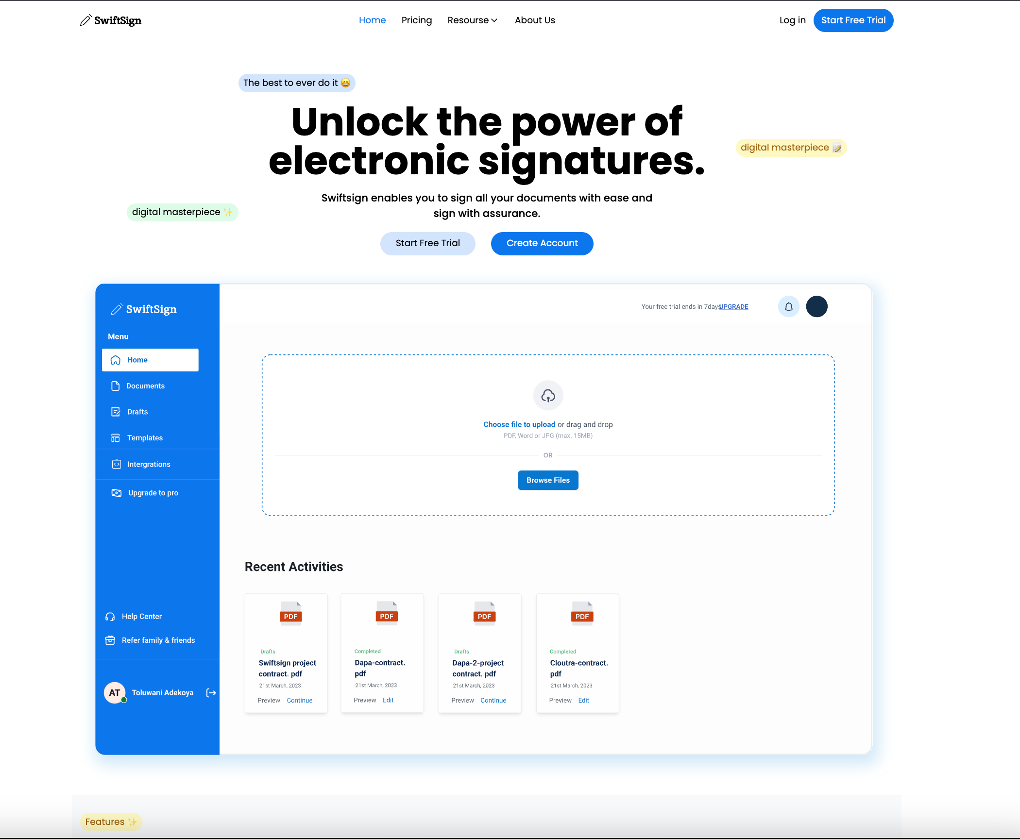 E-Signature Platform